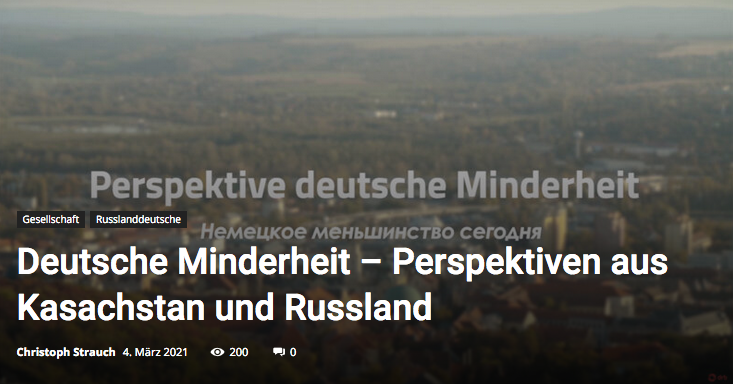 Deutsche Minderheit – Perspektiven aus Kasachstan und Russland Deutsche Minderheit – Perspektiven aus Kasachstan und Russland